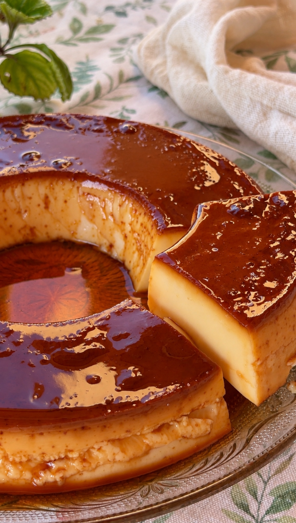 Flan de huevo casero