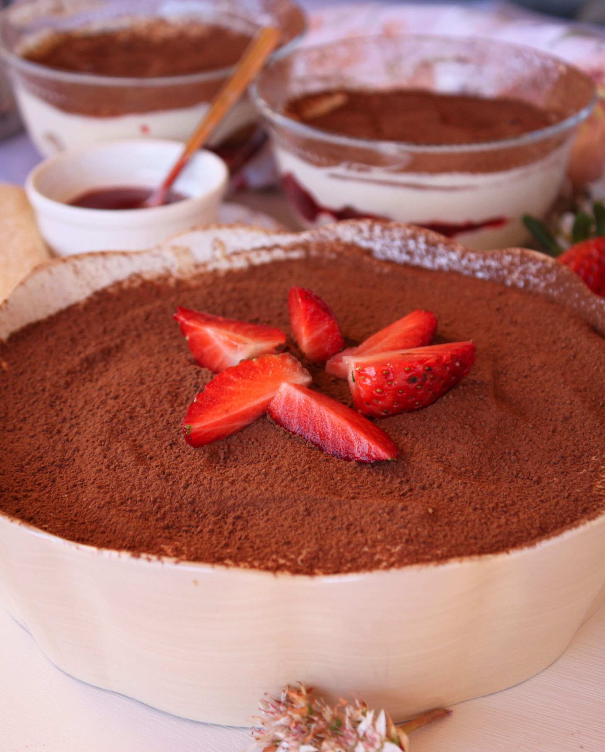 Tiramis&uacute; de fresas casero